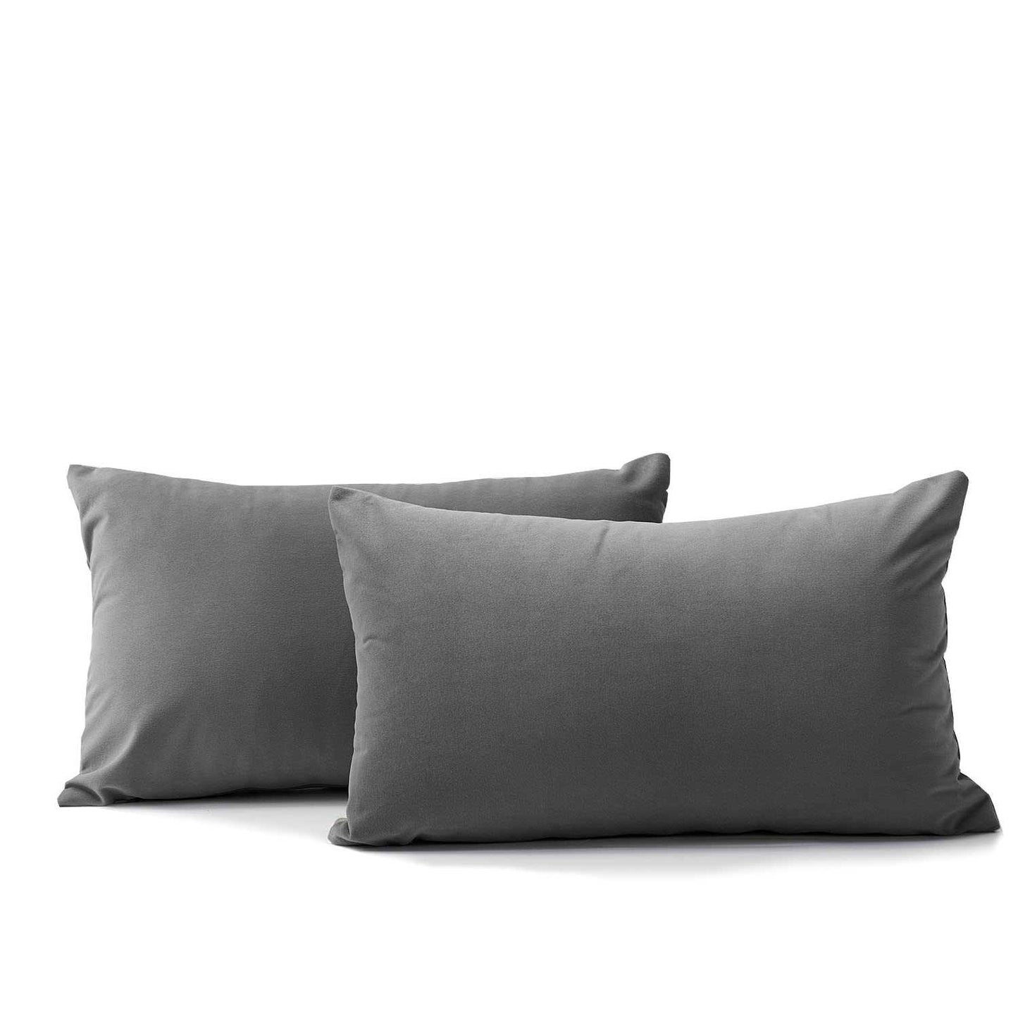 Funda para Almohada En Tela - Gris Oscuro