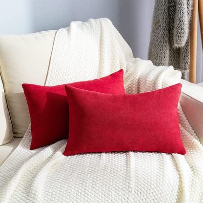 Almohada en Tela Con Funda y Relleno - Rojo