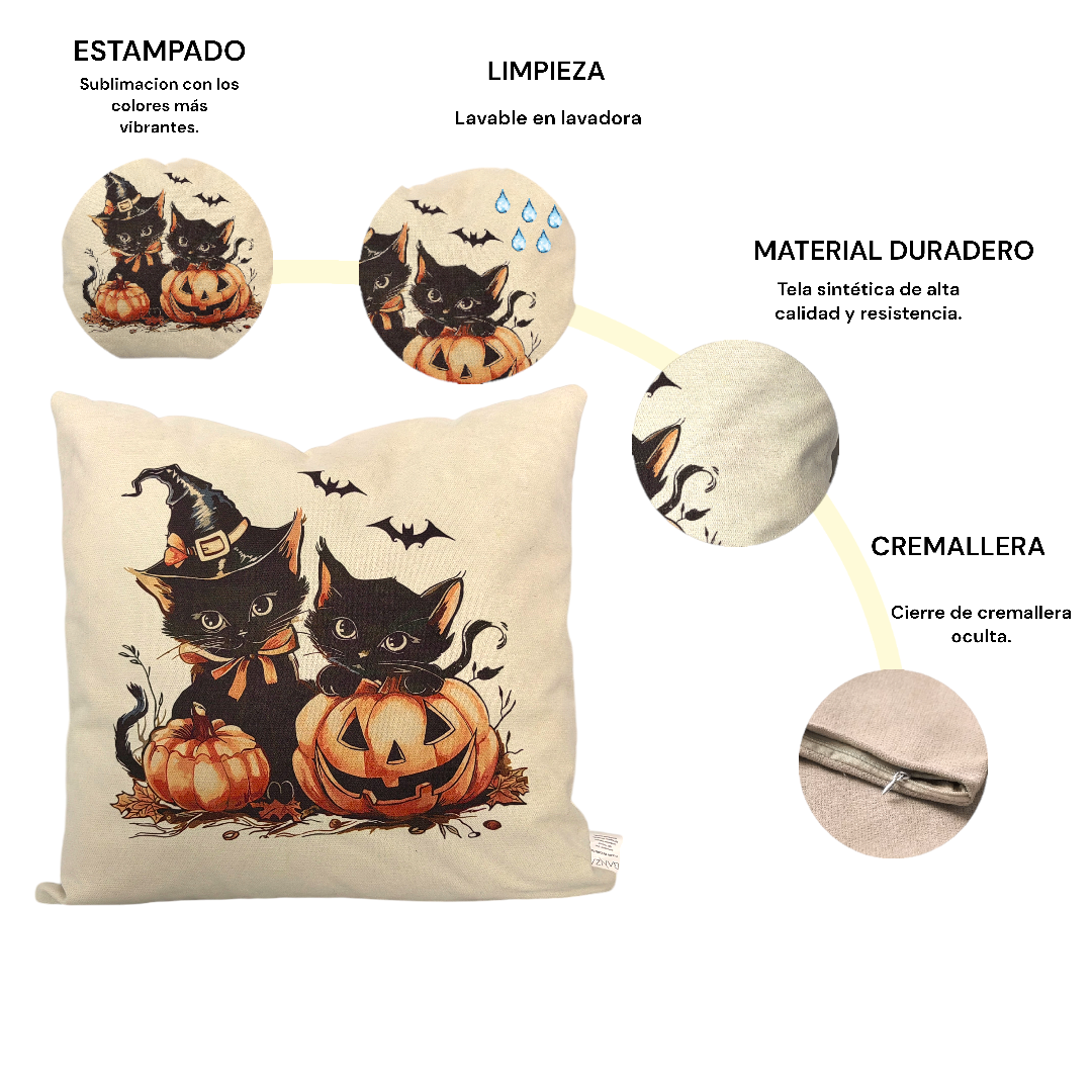 Funda Halloween Calabazas