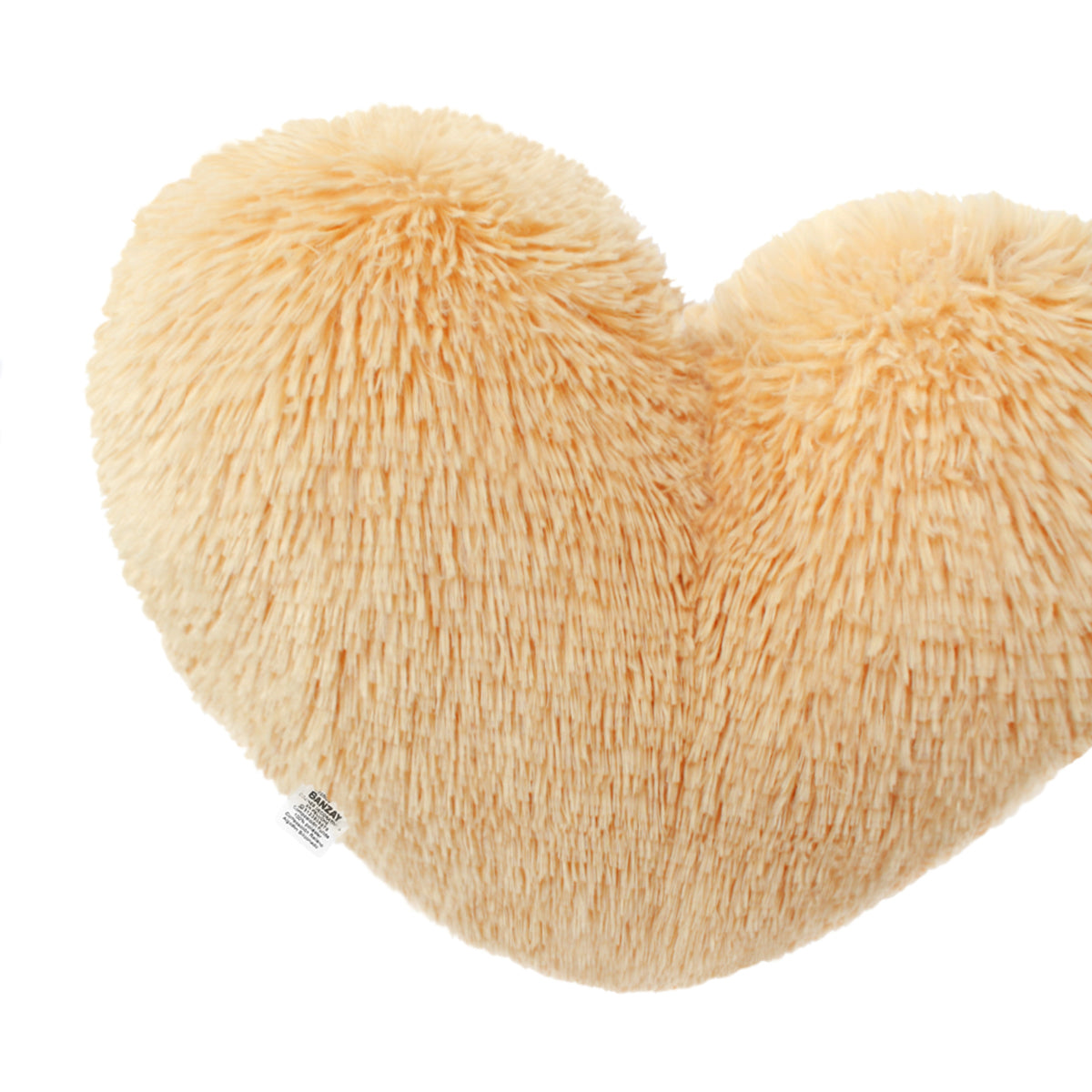 Cojín Peludo Corazón - Beige - Banzay