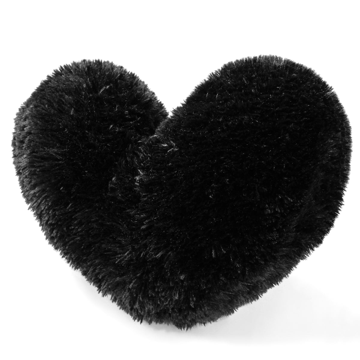 Cojín Peludo Corazón - Negro - Banzay