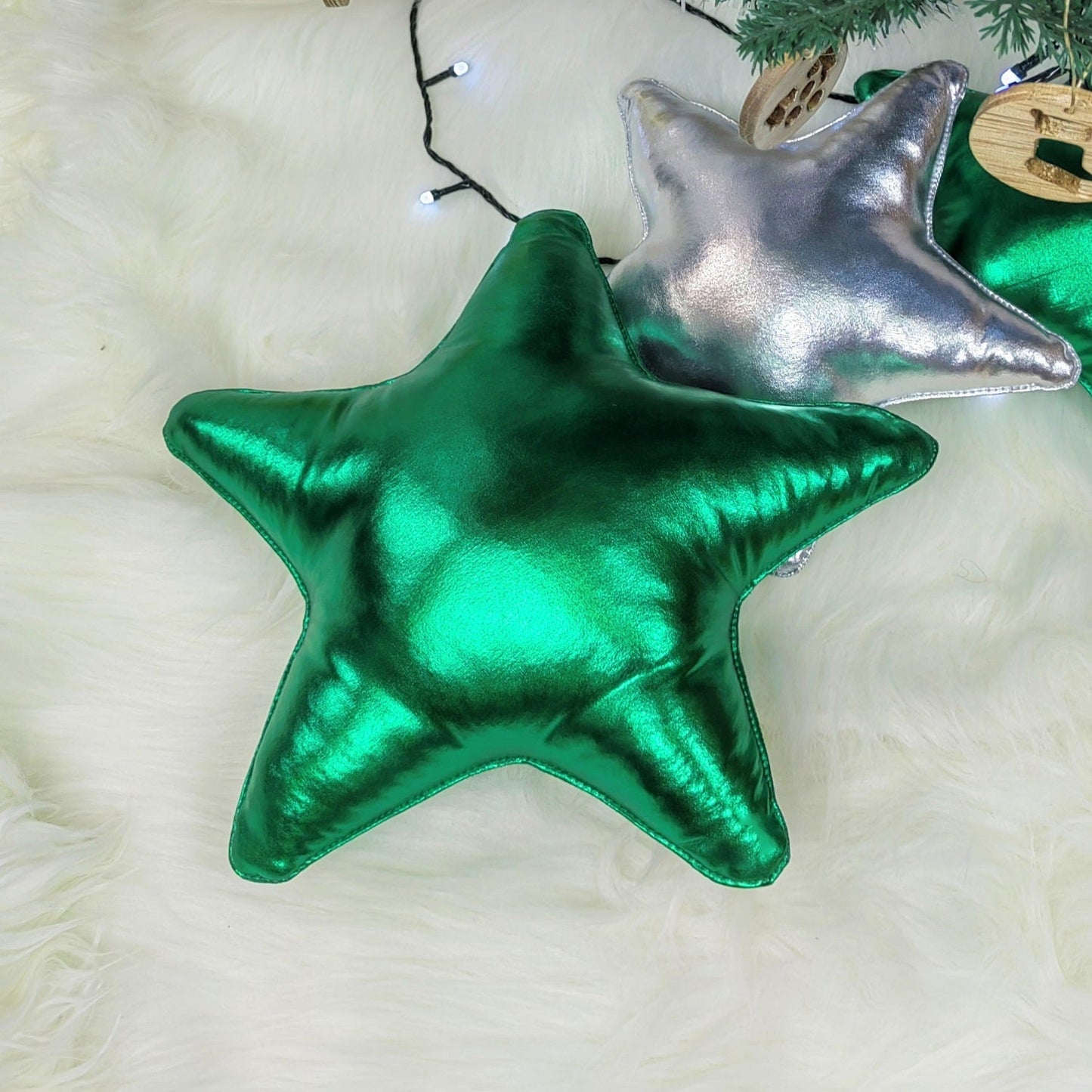 Cojín Navideño Estrella - Verde - Banzay