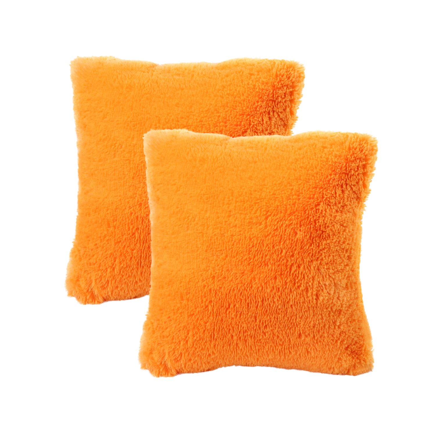 Cojín Peludo con Relleno - Naranja - Banzay