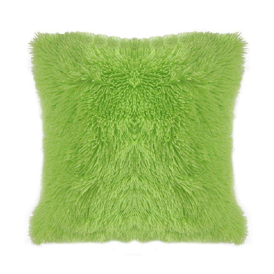 Funda Para Cojín Peludo - Verde Limón