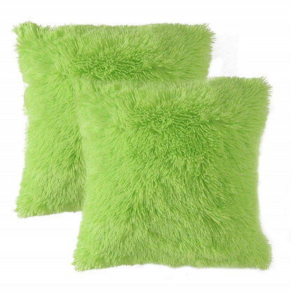 Funda Para Cojín Peludo - Verde Limón