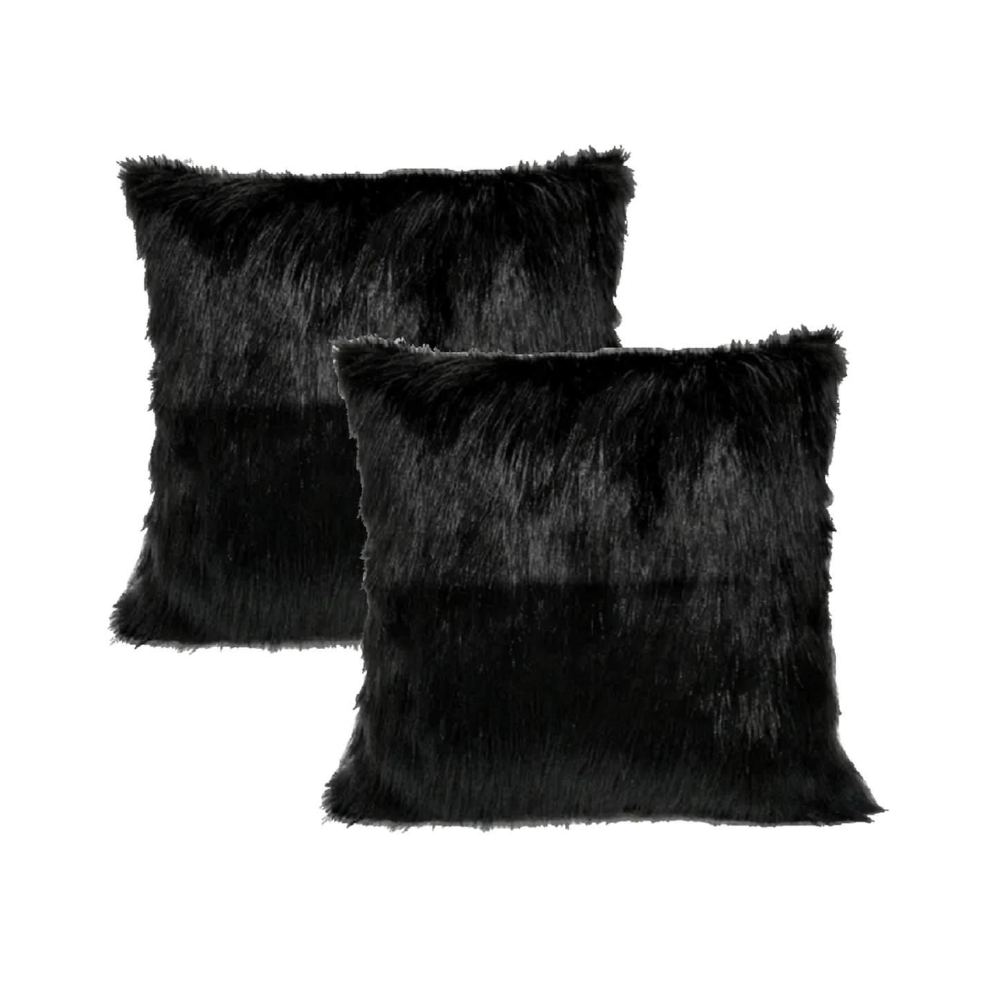 Funda Para Cojin Peluche Largo - Negro